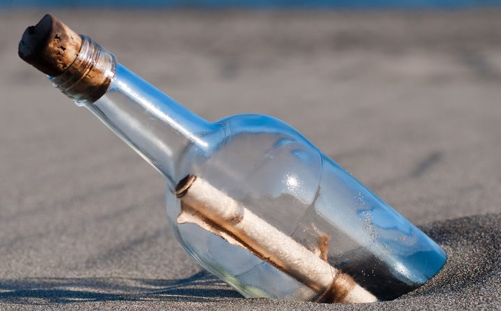 message in a&nbsp;bottle